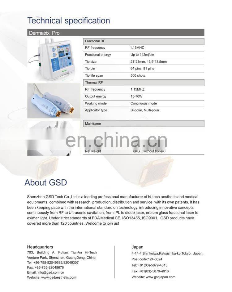 Great quality rf fractional micro needle / fractional rf microneedle / fractional rf