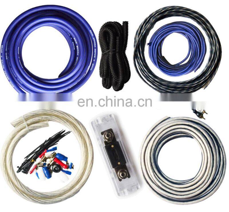 4 Gauge Amp Kit Amplifier Install Wiring Complete 4 GA Installation Cables 2200w
