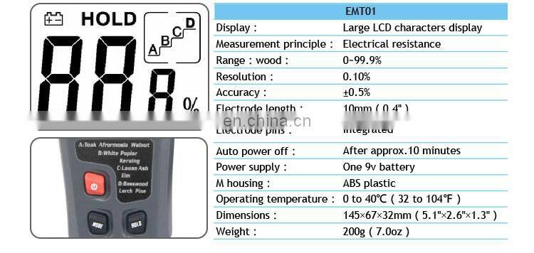 Portable Lcd Display Digital Wood Moisture Meter