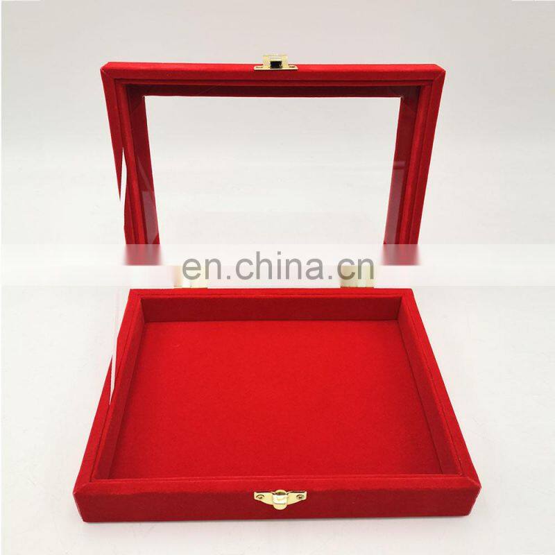 Beautiful New Design Red Color Velvet Storage Jewelry Box