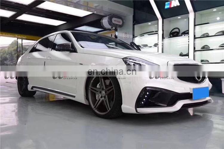 Perfect fitment Plastic material WD style body kit for Mercedes Benz E class w212 front bumper rear bumper and side skirts