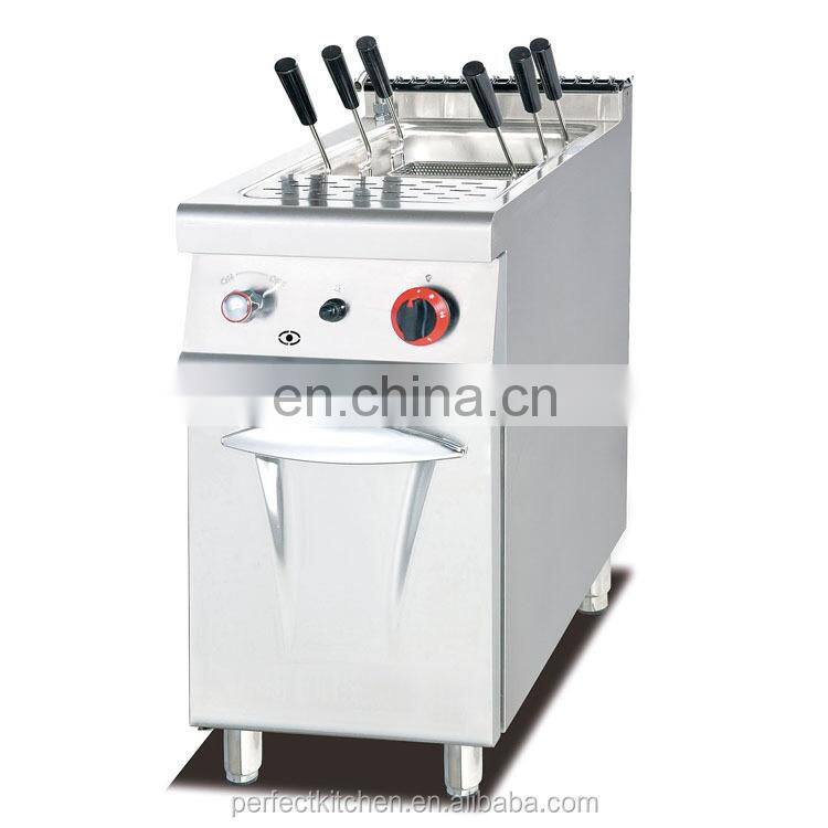 Restaurant Equipment Stainless Steel Industrial Gas Pasta Cooker with cabinet