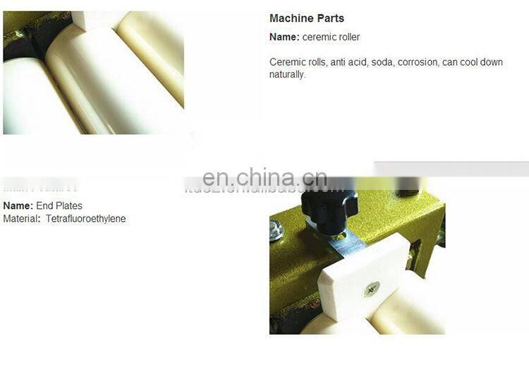 ST65 ceramic lab thriple roll mill with zirconia rollers for lipstick
