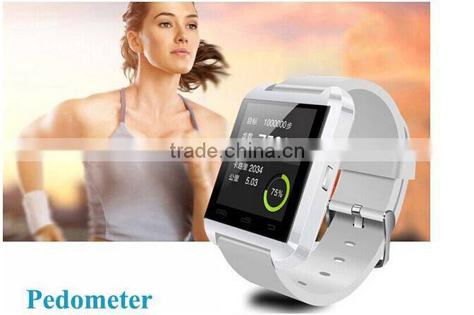 Waterproof watch U8 Smart Bluetooth Watch with 1.44''Touch Screen Mic for Android Devices