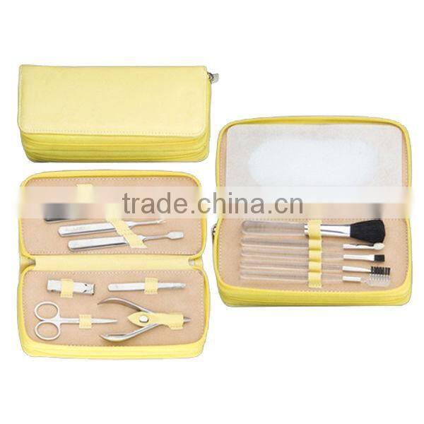 Cosmetic gift lady bag design manicure brush set