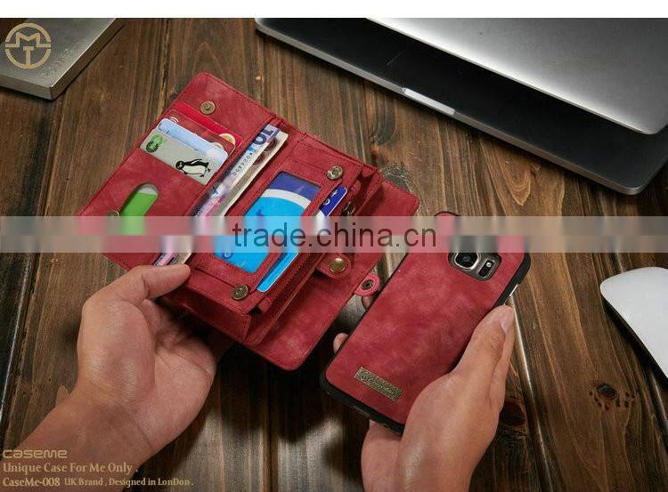 for Samsung s7 case leather stand flip phone case with 2 business card holder photo bag leather case for Samsung s7
