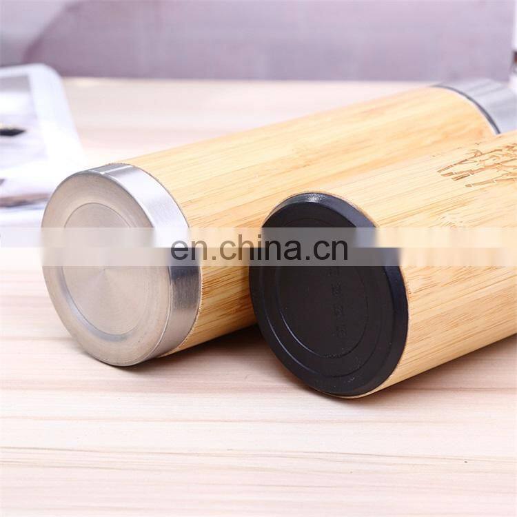 Eco Reusable Bamboo Coffee Cup Fiber Custom With Lid