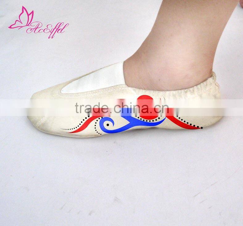 professional Genuine Leather gymnastic shoes .ballet shoes