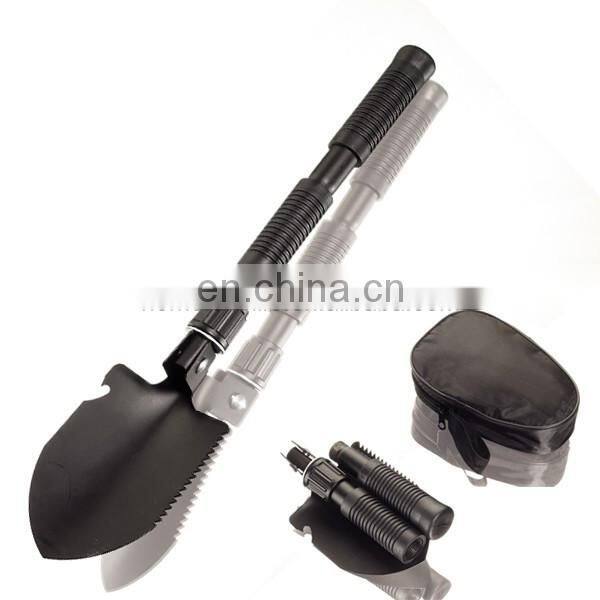 Multifunctional folding camping military shovel