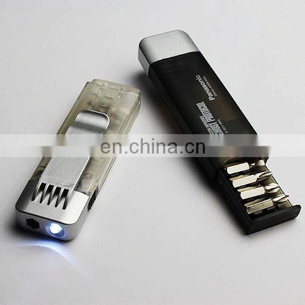 Cute Mini Pocket Tool Kit with LED Light