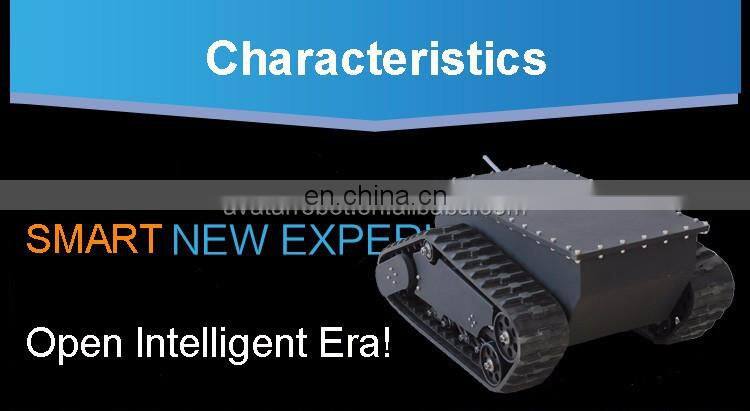 Best selling hot chinese products rover 5 rubber track tank chassis robot mobile car platform robotic wheel