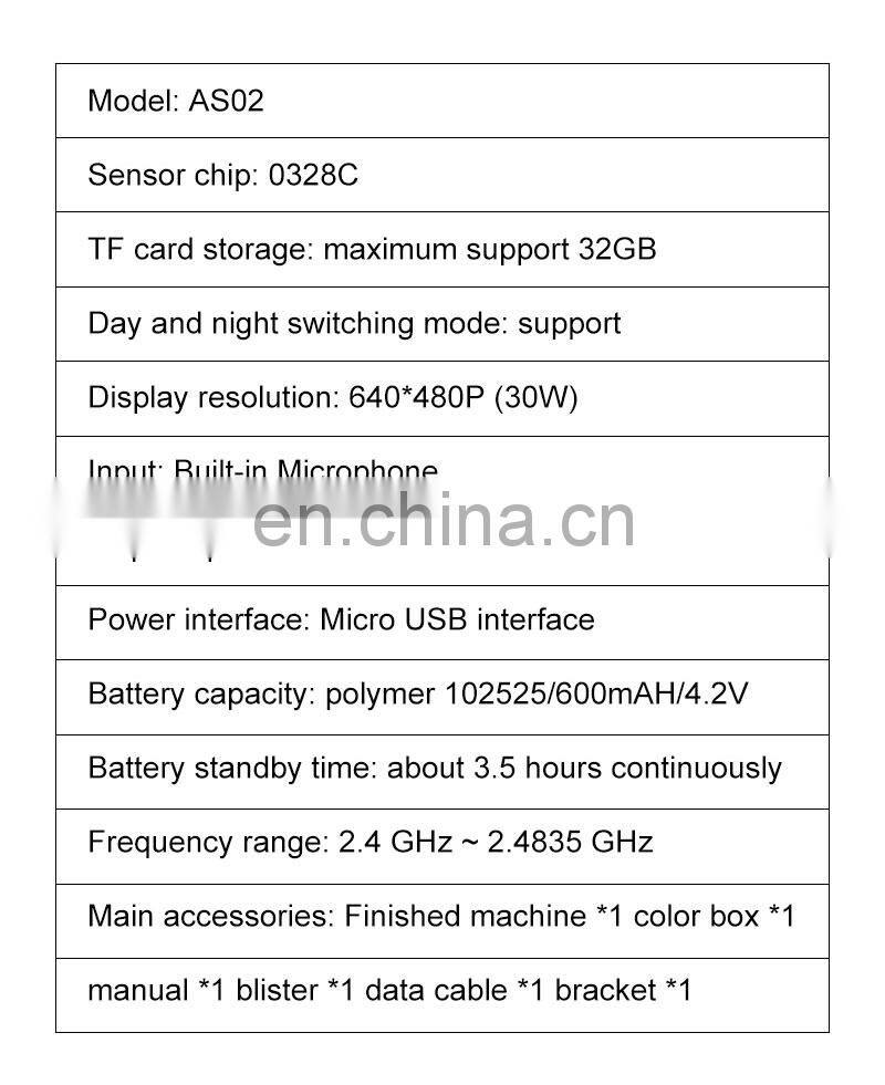 AS02 Mini Camera Hid den Camera 1080P HD Security Remote Control Night Vision Wifi Camera