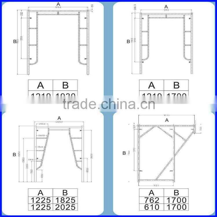 High Quality !!! Good Price !!! Painted scaffolding H frame system for construction