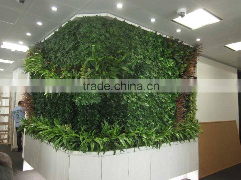 wall hanging artificial flowers/artificial green wall/artificial plant wall