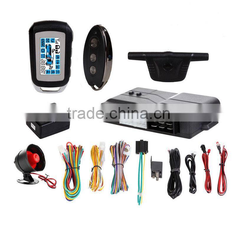 2016 High Quality Grabber Lcd Control Remote Manual Two Way Car Alarm