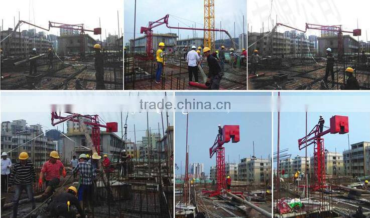 Concrete Placing Boom Floor Climbing Type Elevator Well Shaft Climbing Type / Spider concrete placing boom
