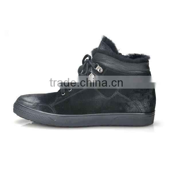 Men casual leather sole boots