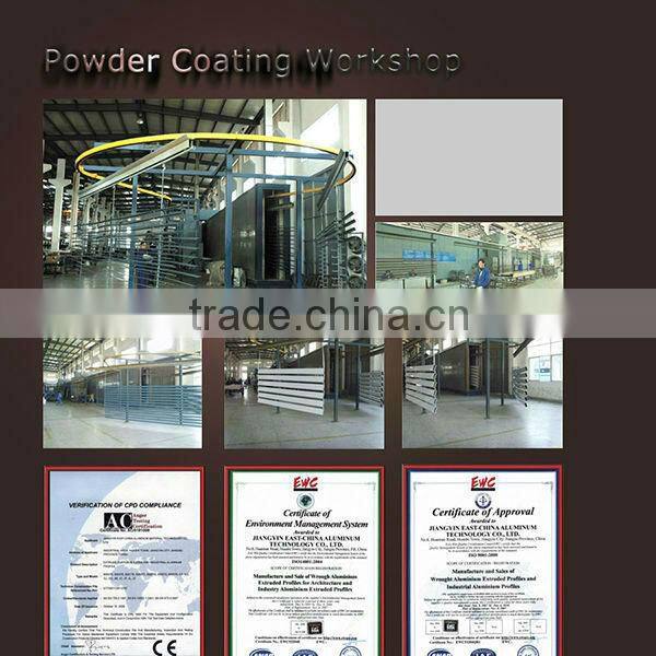 silver anodied aluminum extrusion profiles for doors and windows