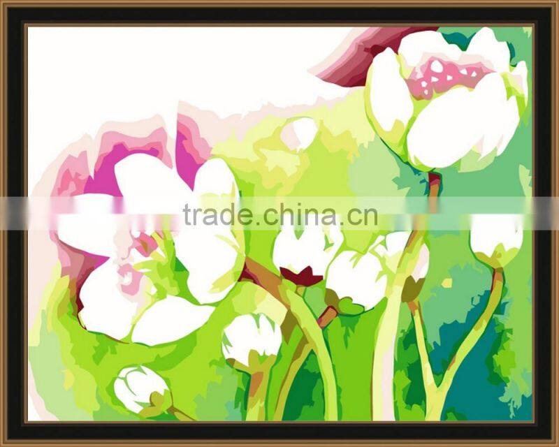 DIY digital oil painting by numbers flower oil painting for living room 5261