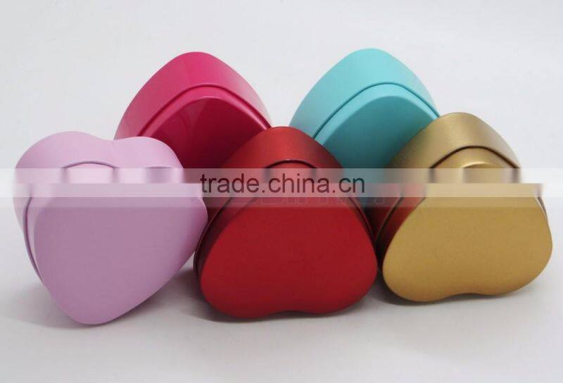 73mm x 38mm Best Choice for Candy Chocolate Factory Price Wedding Heart Tinplate Box