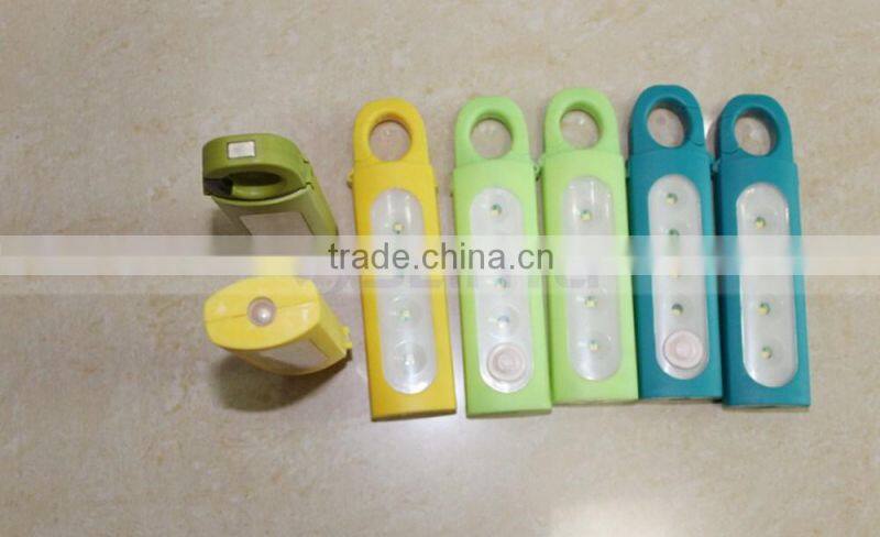 Silicon Key Holder Run Safe LED Light Red Anti Lost Warning Flashlight