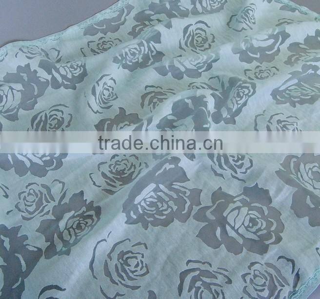 Wholesale New High Grade Lady Fashionable Hollow Rose Flower Lace Scarf