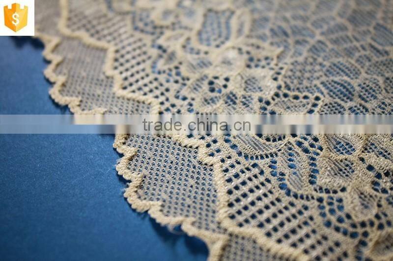 2016 beautiful chemical french lace fabric nylon spandex for wedding dress