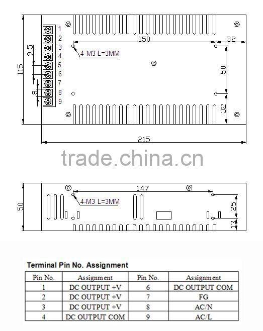 HB-300W SMPS 5v/12v/ 24v/ 36v CE ROHS approved 220v led lighting