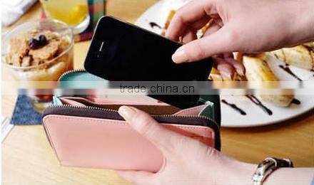 Fashion Crown Multifunctions Women Long Wallet/Leather Phone Bag/Crad Holder/Coin Purse