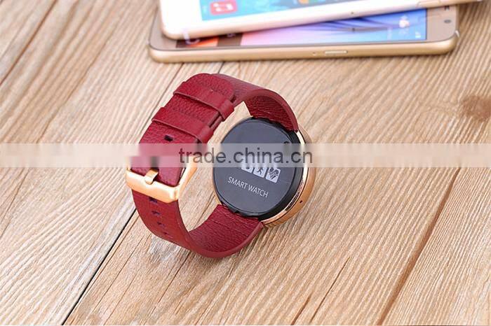 D360 round watch with touch display and heart rate men watch