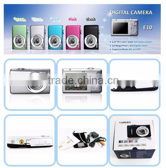 winait factory oem cheap digital camera with 2.4'' TFT display and 8x digital zoom camera