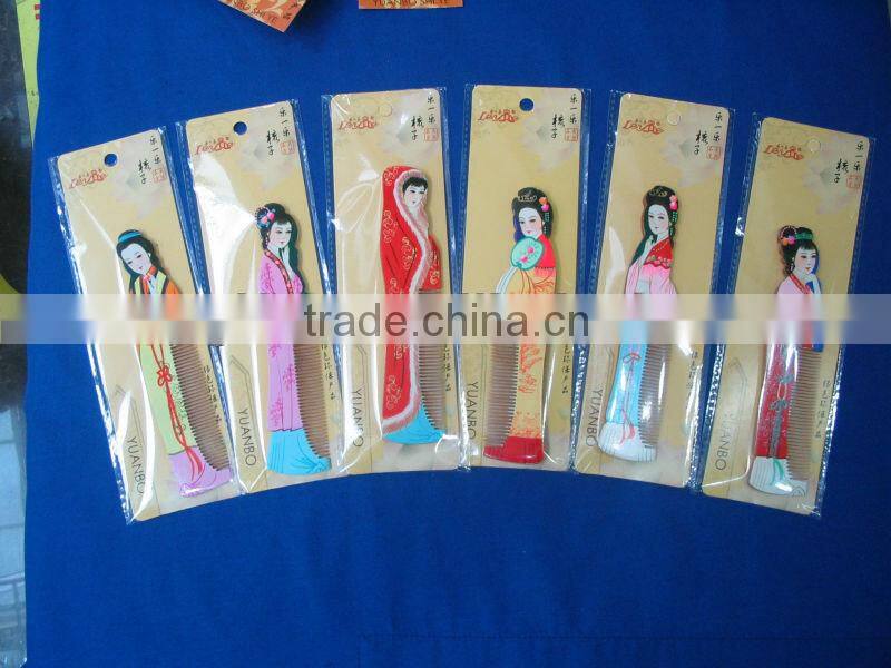 Novelty gifts food shaped plastic small hair comb various color