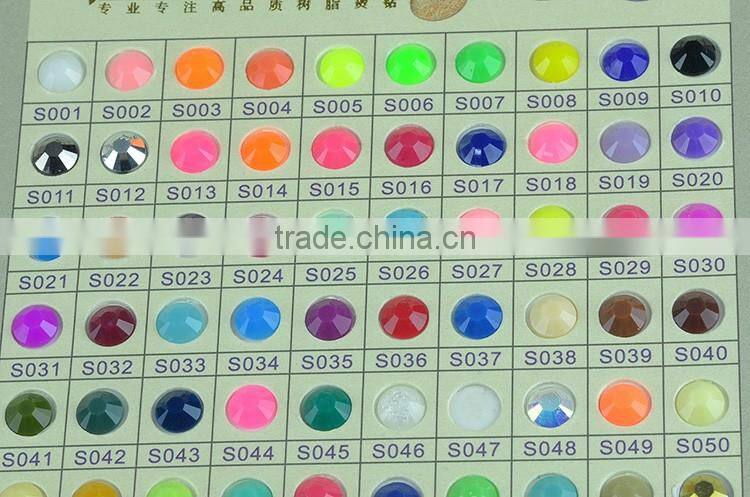 Free Sample Flatback Jelly Hotfix Stone, Resin and Epoxy Hotfix Rhinestone All Size