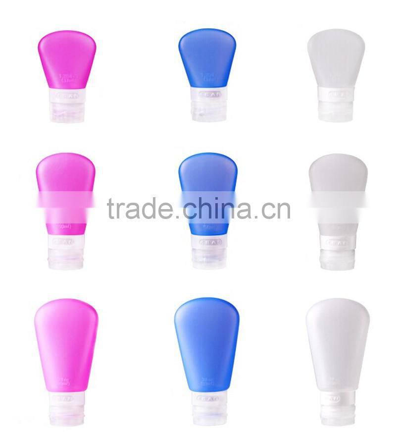 smal silicone travel empty cosmetic bottle