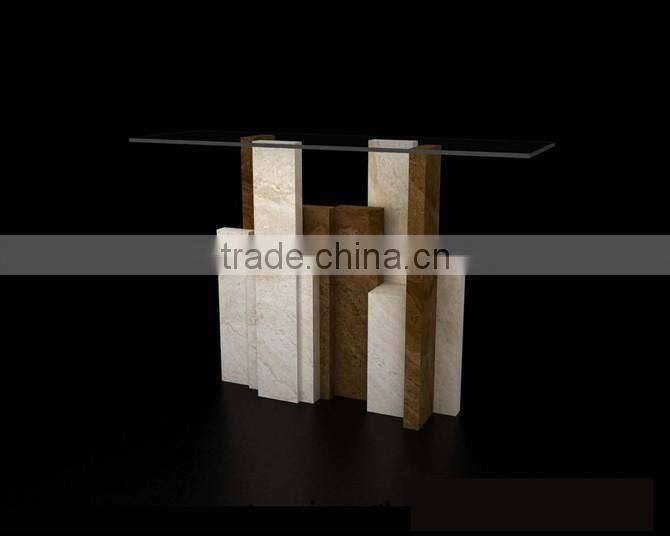 Modern Fashion Simple Design Marble Console Table Living Room Glass Console Table