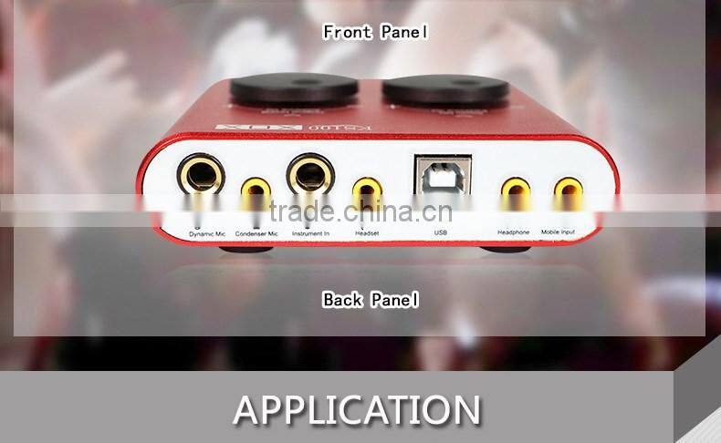 USB EXTERNAL SOUND CARD/AUDIO INTERFACE FOR MUSIC LOVERS