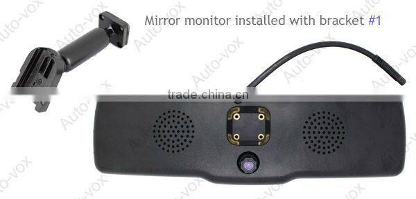 Car rearview dvr mirror gps recorder