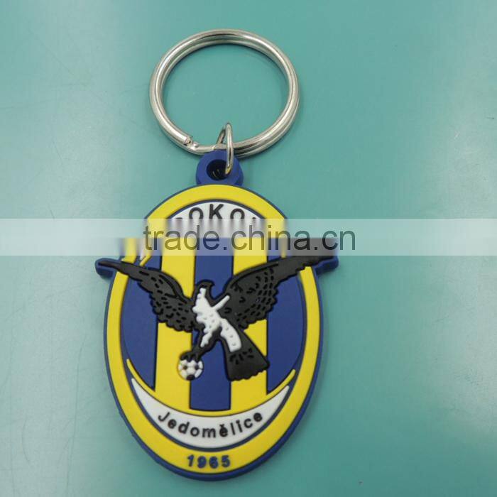 2015 cheap price silicone promotional keychain, 2D, 3D pvc keychain