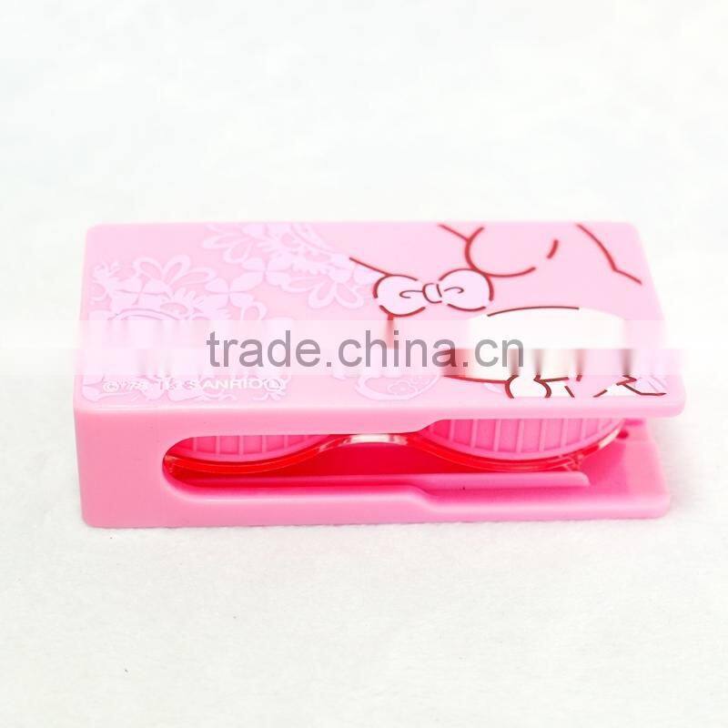 cute cartoon plastic double box glasses case eyewear case,storage box, display case