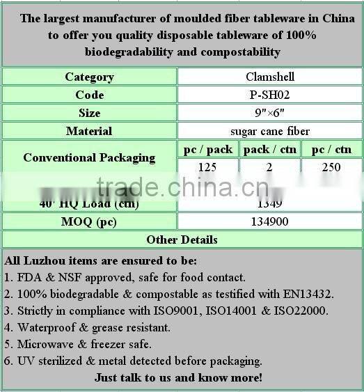 Disposable Take away Box with two compartment