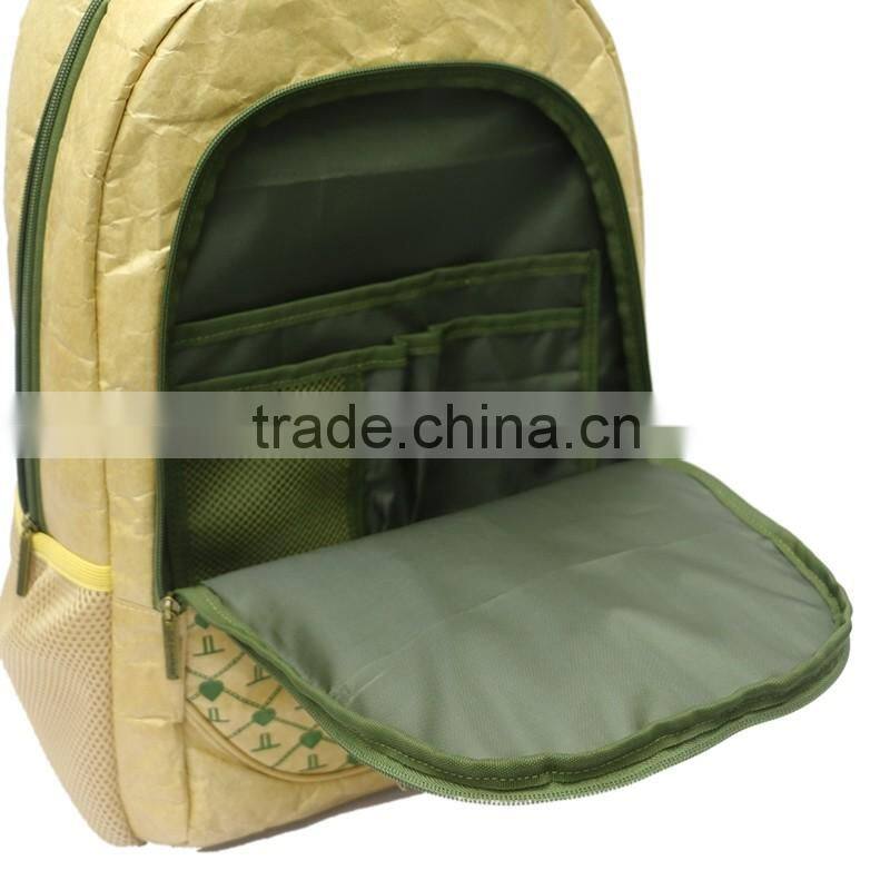 Alibaba China express online shopping tyvek bag promotional waterproof tyvek recycle insulated tyvek brown paper backpack