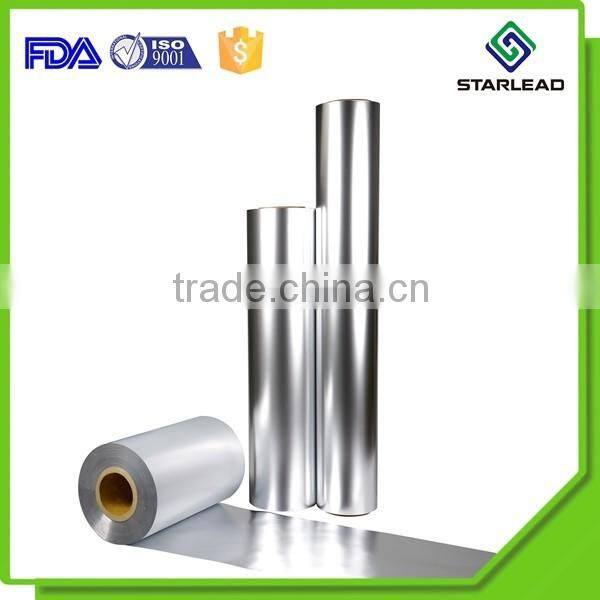 Potato Chips Packaging 25 Mic Metallized BOPP Silver MOPP Film