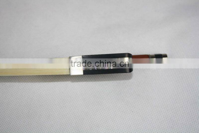 Ebony Frog Chinese High Quality Silver Flower Cello Bow