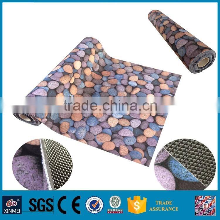 coffee bean design colors waterproof PVC carpet rug