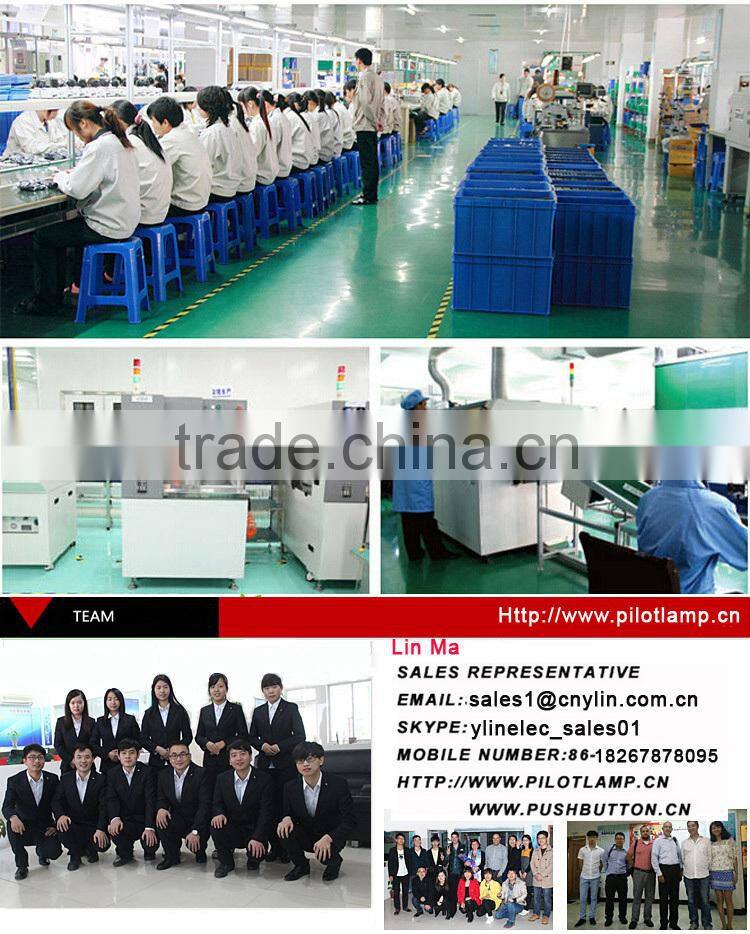 8mm diameter metal flat head 220v red green dual color led short screw indicator light