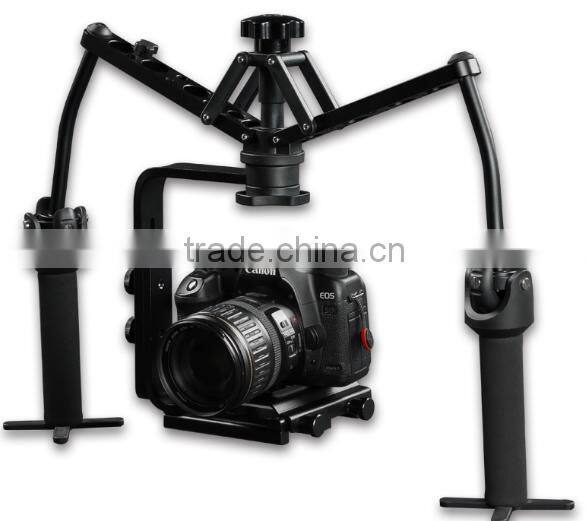 China powerful function professional 3 axis gimbal dslr stabilizer for cameras videos
