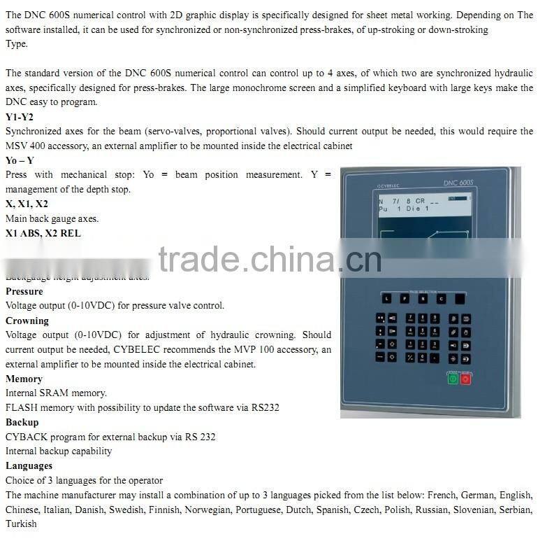 WE67K/PPBH cnc press brake machine