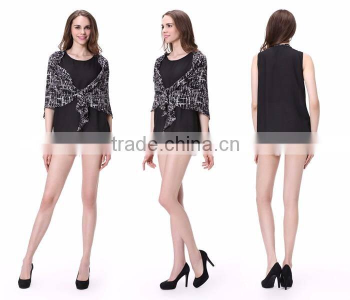 Wholesale Fashion Black Sleeveless Tank Top For Girls