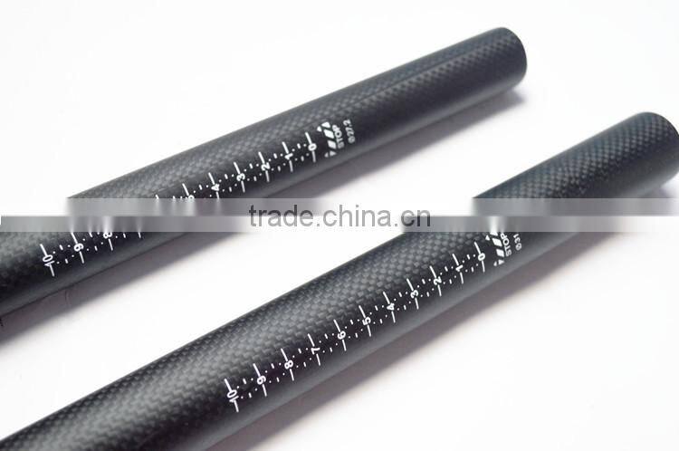 full carbon fiber bicycle seatpost MTB road bike parts superlight 190g seat post 3k matte 27.2/30.8 /31.6 *400MM offset 25mm