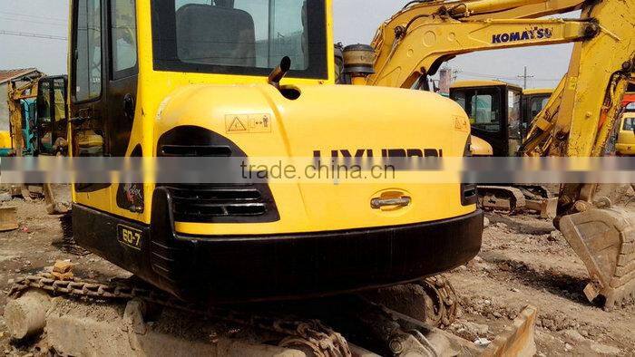 cheap korea made used mini hyundai 60-7 hydraulic crawler excavator